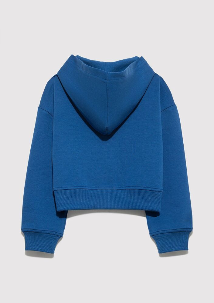 Mavi Mavi Jeans Baskılı Kapüşonlu Mavi Çocuk Sweatshirt 7S10172-70770 (1)