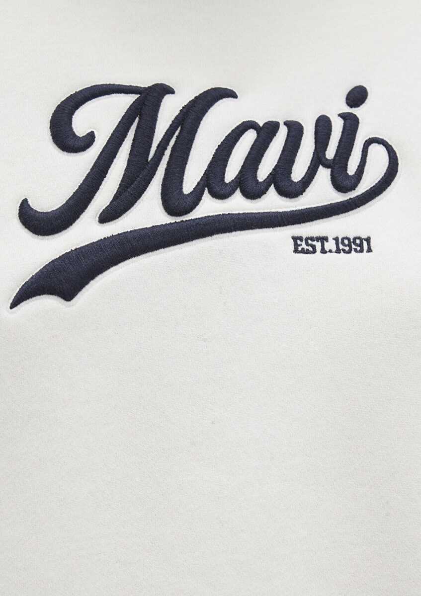 Mavi Mavi Logo Baskılı Beyaz Kadın Sweat 1S10419-80194 - 6