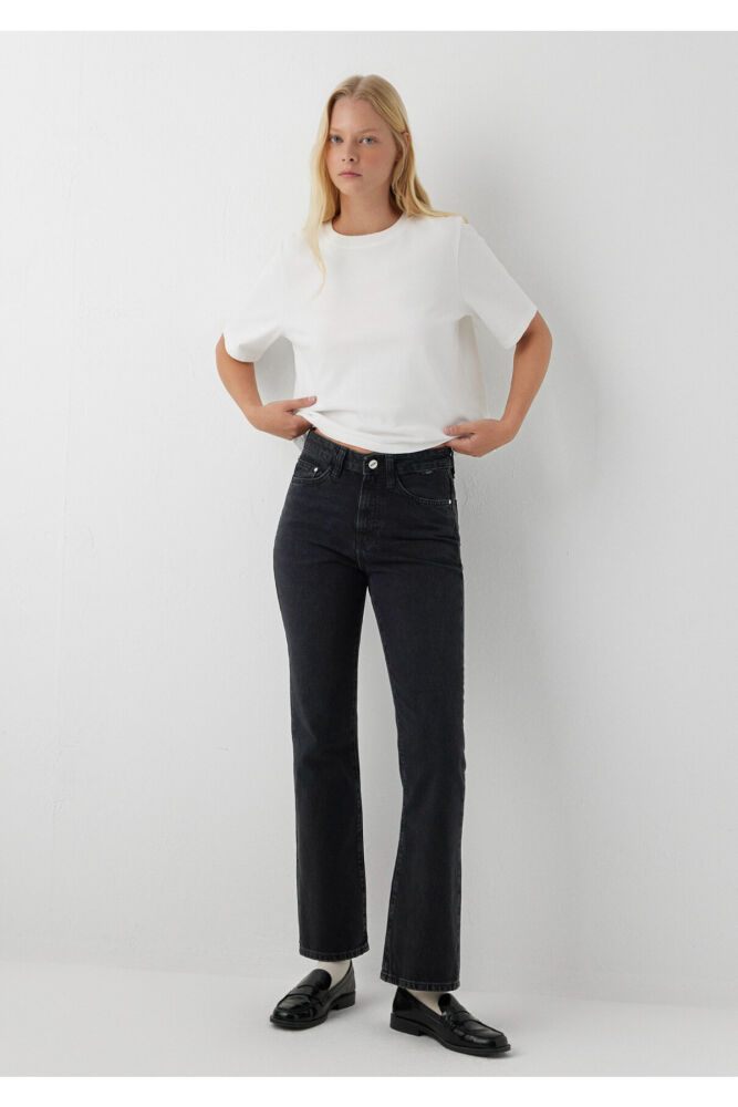 Mavi Mıav Smoke Flare Fit Yüksek Bel Kadın Jean Pantolon 1010299-A6212