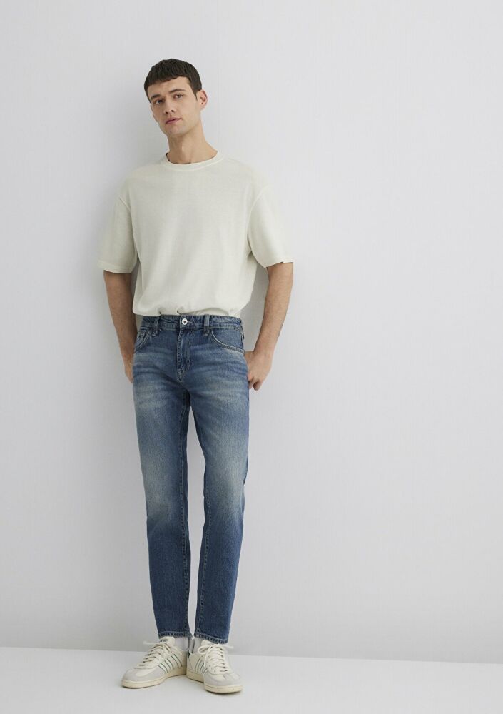Mavi Mılan Authentic Blue Mavi Pro Tapered Normal Bel Daralan Paça Erkek Jean Pantolon 0081089655 (1)