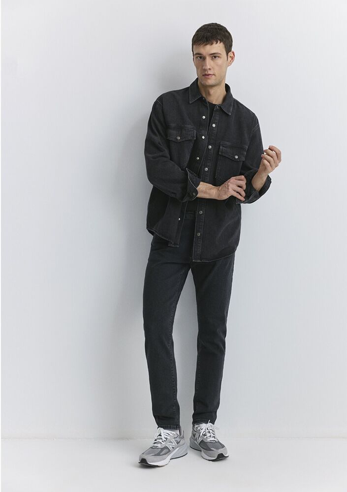 Mavi Mılan Iron Grey Mavi Black Erkek Jean Pantolon 0081089340 (1)