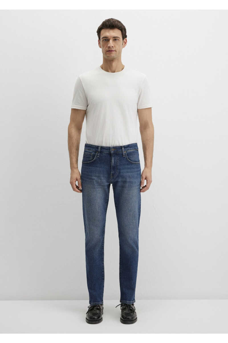 Mavi MILAN Tapered Normal Bel Classic Denim Vintage Koyu Mavi Erkek Jean Pantolon 0081090816 - 3