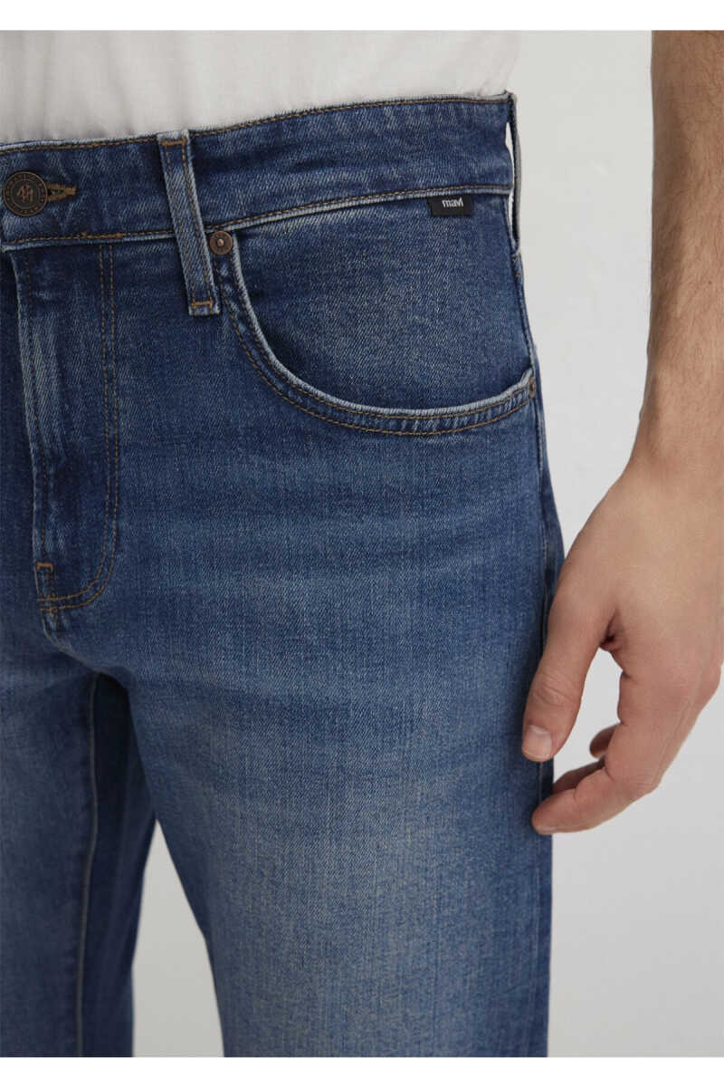 Mavi MILAN Tapered Normal Bel Classic Denim Vintage Koyu Mavi Erkek Jean Pantolon 0081090816 - 5