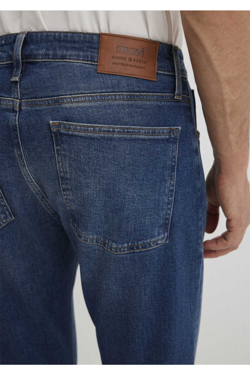 Mavi MILAN Tapered Normal Bel Classic Denim Vintage Koyu Mavi Erkek Jean Pantolon 0081090816 - 7
