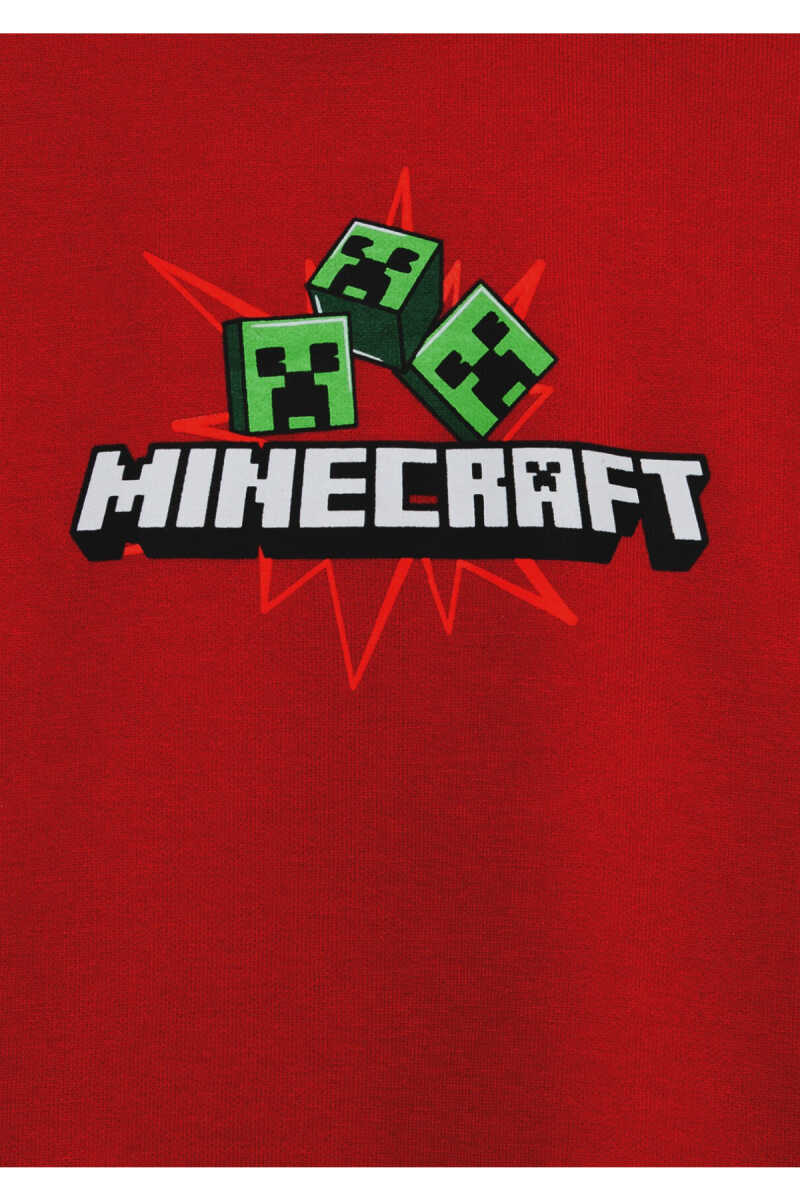 Mavi Minecraft Baskılı Kapüşonlu Oversize Çocuk Sweatshirt 6S10188-80638 - 5