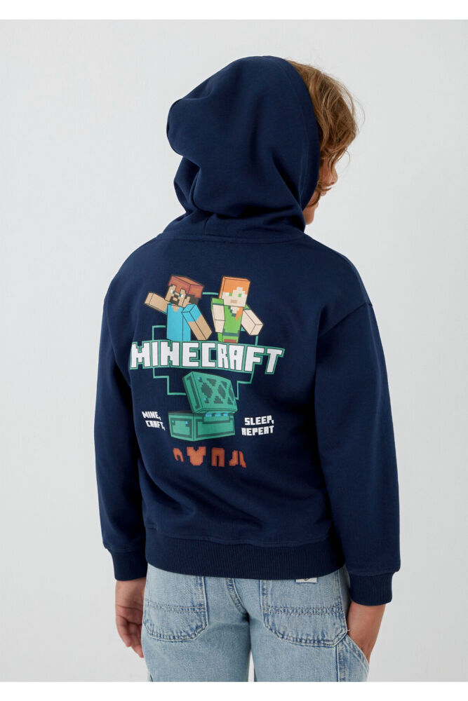 Mavi Mınecraft Lacivert Çocuk Sweat 6S10187-84371 (1)