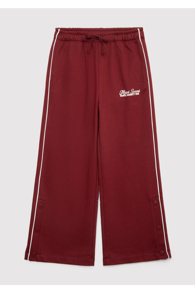 Mavi MJ Baskılı Bordo Loose Fit Çocuk Eşofman Altı 7010059-70393 (1)