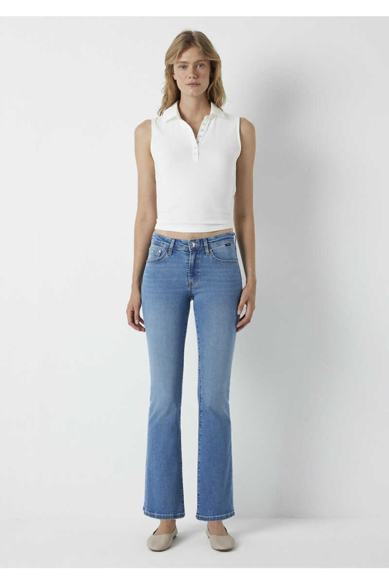 Mavi Molly Mid Premium Blue Kadıb Jean Pantolon 10136A3925 - 3