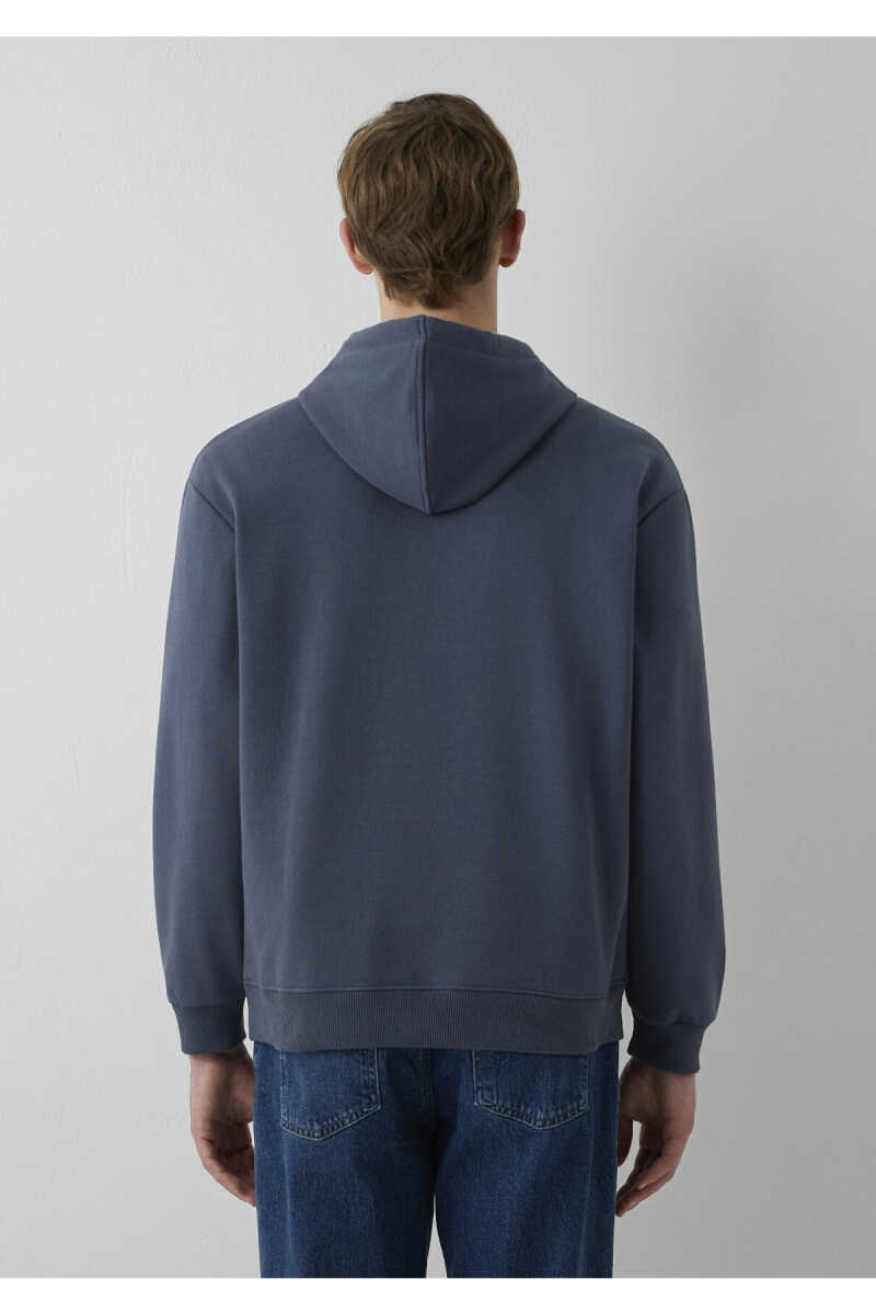 Mavi MVJNS Logo Baskılı Fermuarlı Kapüşonlu Antrasit Loose Fit Erkek Sweatshirt 0S10196-70759 - 5