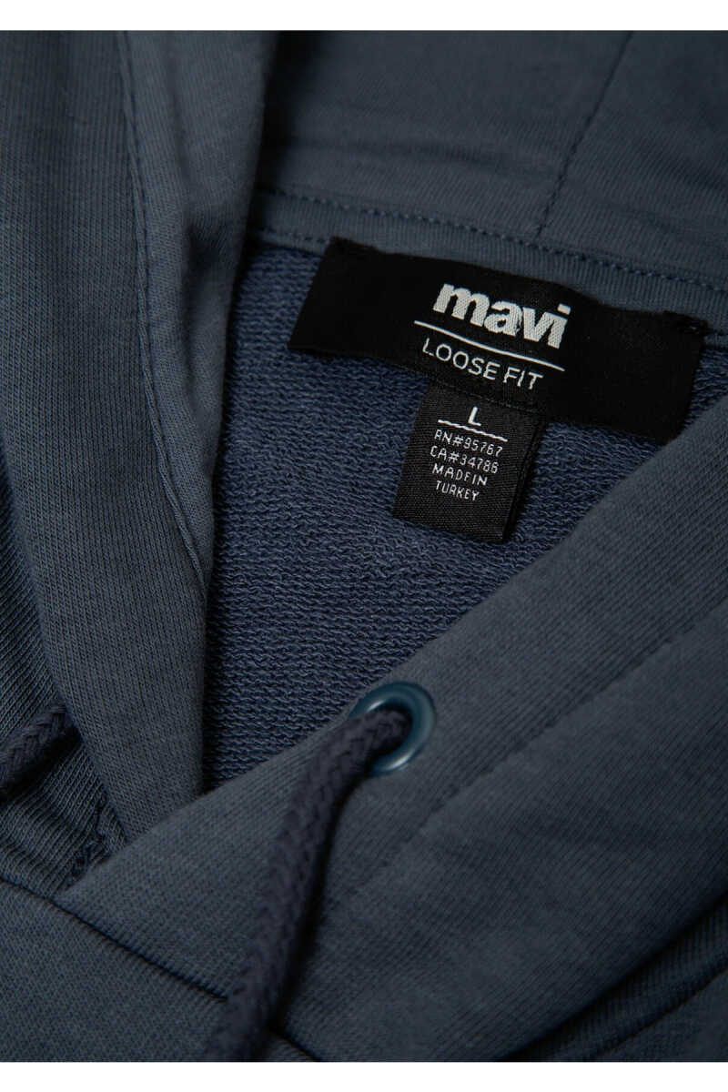 Mavi MVJNS Logo Baskılı Fermuarlı Kapüşonlu Antrasit Loose Fit Erkek Sweatshirt 0S10196-70759 - 8