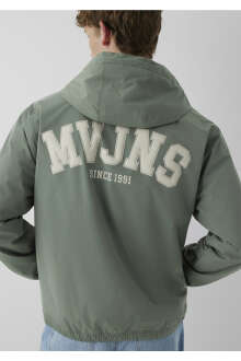 Mavi MVJNS Nakışlı Kapüşonlu Haki Kolej Loose Fit Erkek Mont 0110622-80692