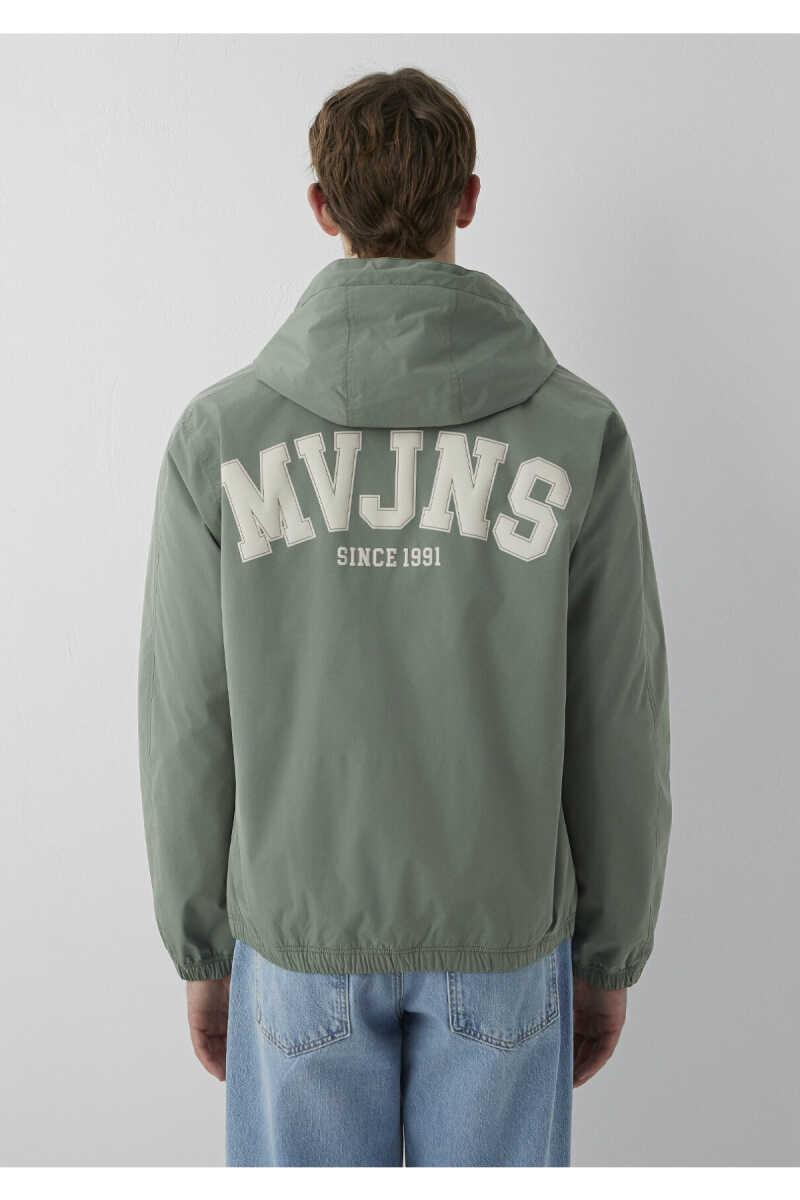 Mavi MVJNS Nakışlı Kapüşonlu Haki Kolej Loose Fit Erkek Mont 0110622-80692 - 5