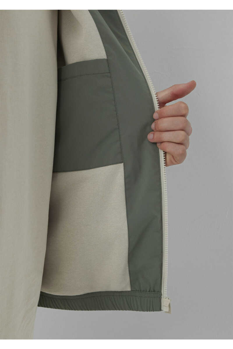Mavi MVJNS Nakışlı Kapüşonlu Haki Kolej Loose Fit Erkek Mont 0110622-80692 - 7