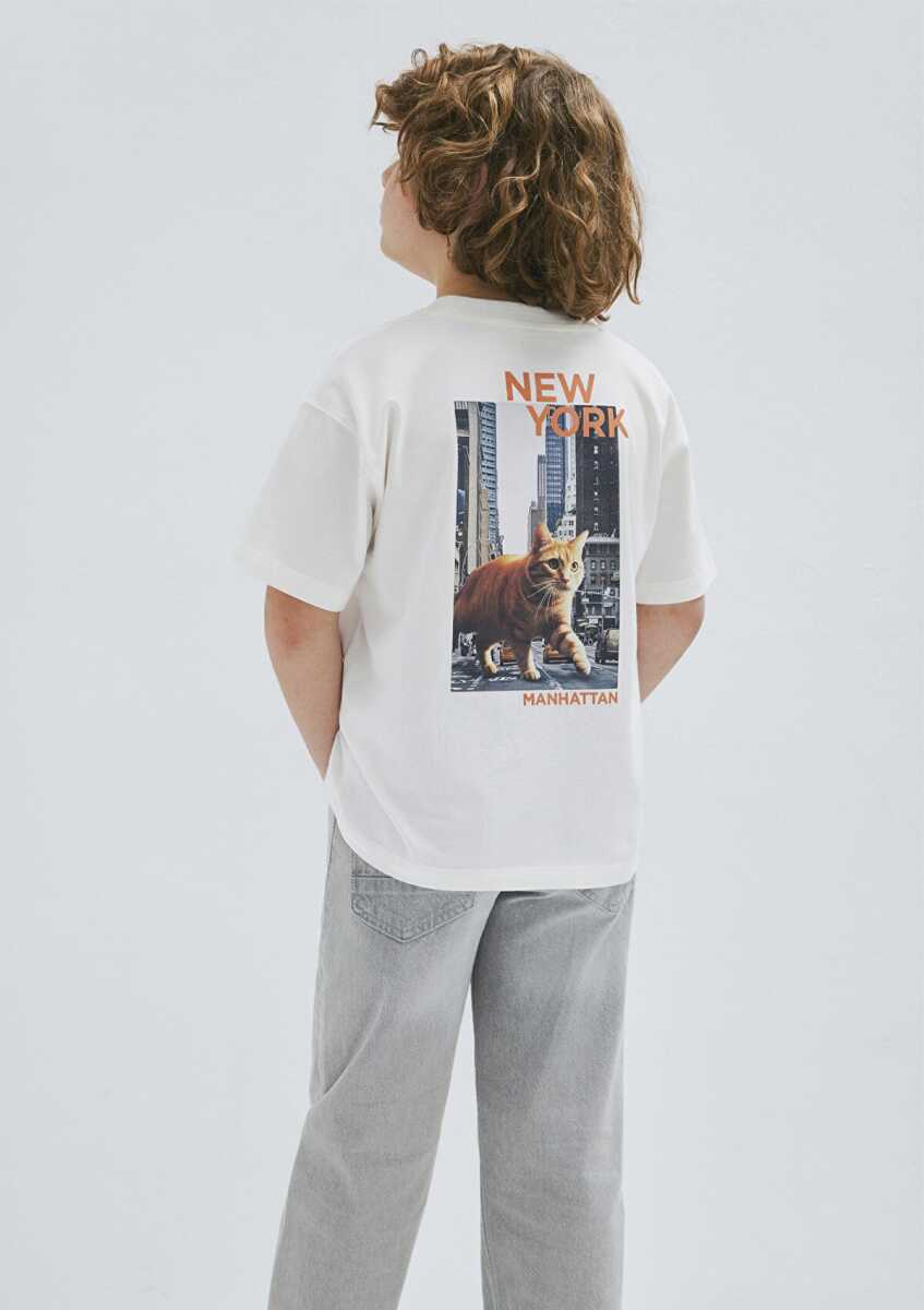 Mavi New York Baskılı Çocuk Tişört 6610408-70057 - 1