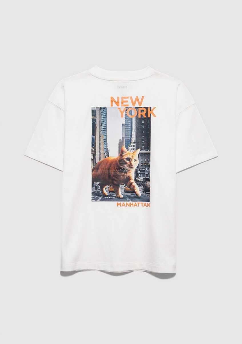 Mavi New York Baskılı Çocuk Tişört 6610408-70057 - 4