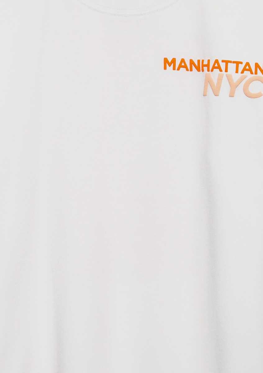 Mavi New York Baskılı Çocuk Tişört 6610408-70057 - 5