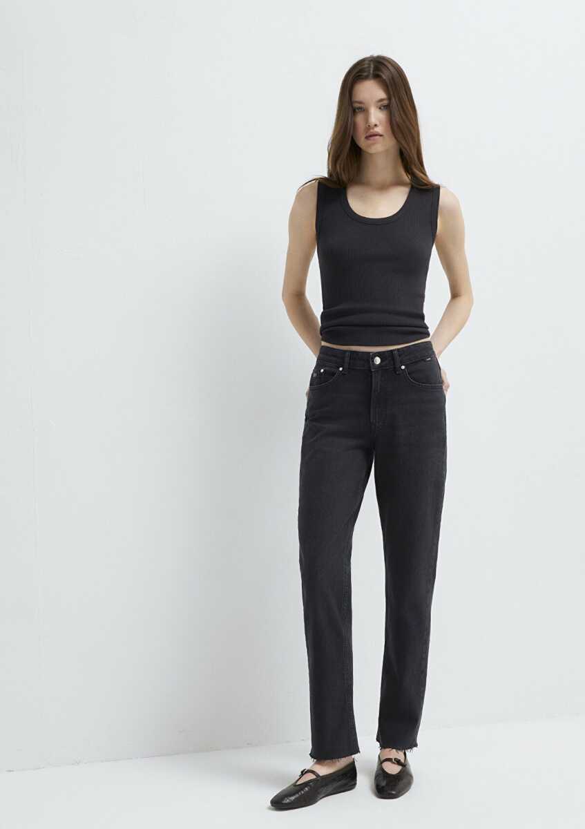 Mavi New York Classic Denim Gri Straight Yüksek Bel Kadın Jean Pantolon 101441-A3765 - 3