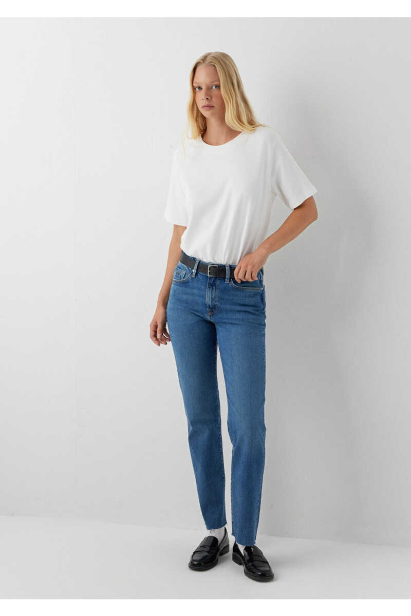 Mavi New York Straight Yüksek bel Kadın Jean Pantolon 101441-A6203 - 2