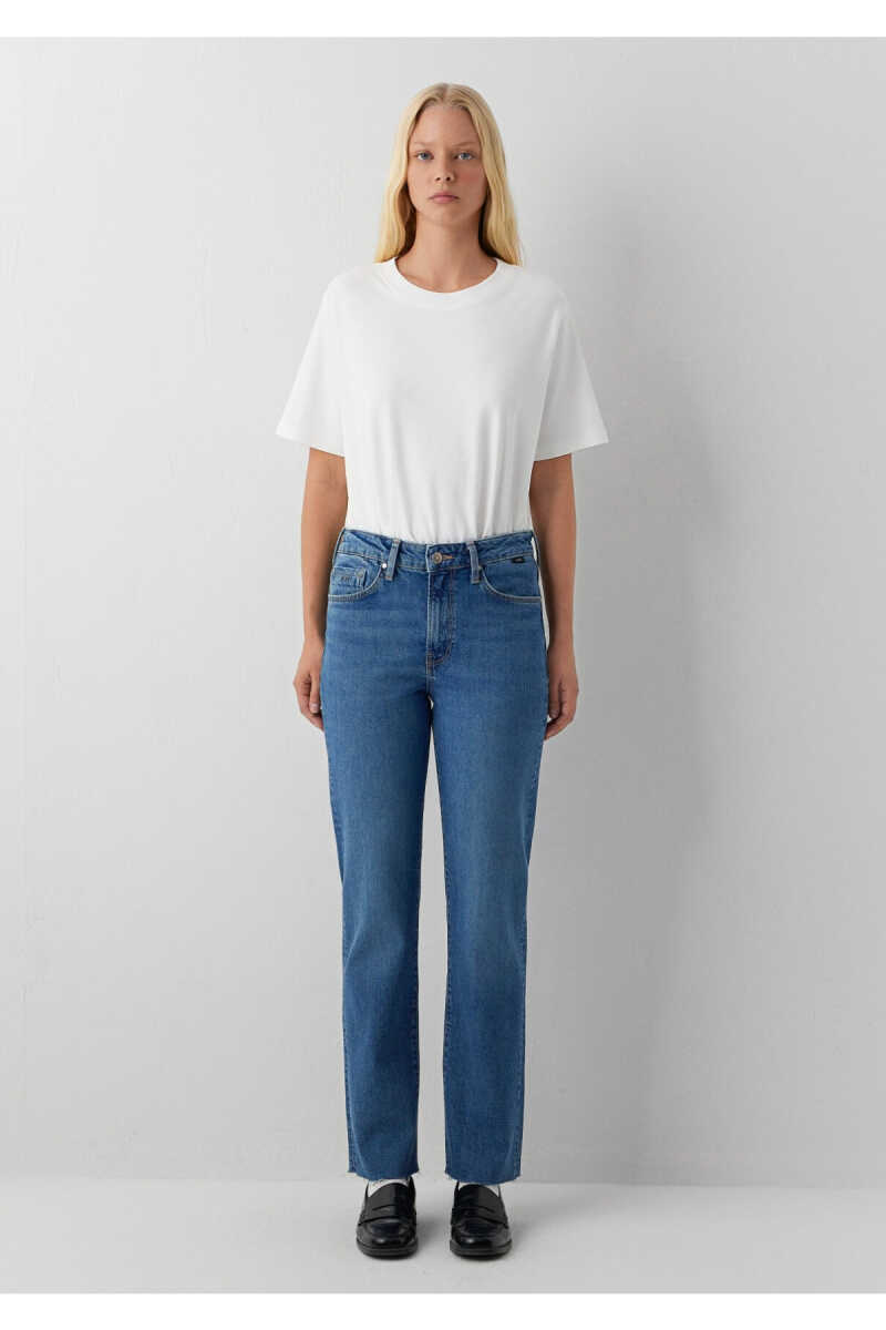 Mavi New York Straight Yüksek bel Kadın Jean Pantolon 101441-A6203 - 3