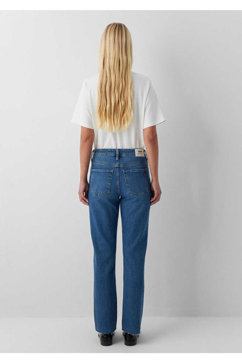 Mavi New York Straight Yüksek bel Kadın Jean Pantolon 101441-A6203 - 5