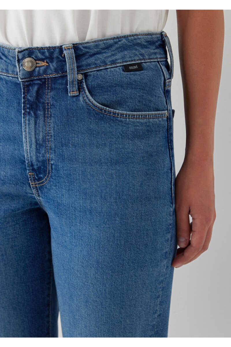 Mavi New York Straight Yüksek bel Kadın Jean Pantolon 101441-A6203 - 6