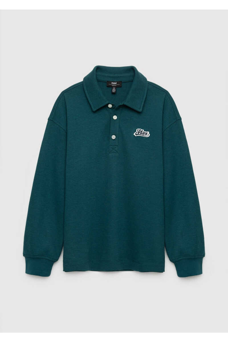 Mavi Patch Detaylı Yeşil Loose Fit Çocuk Sweatshirt 6S10193-71932 - 2