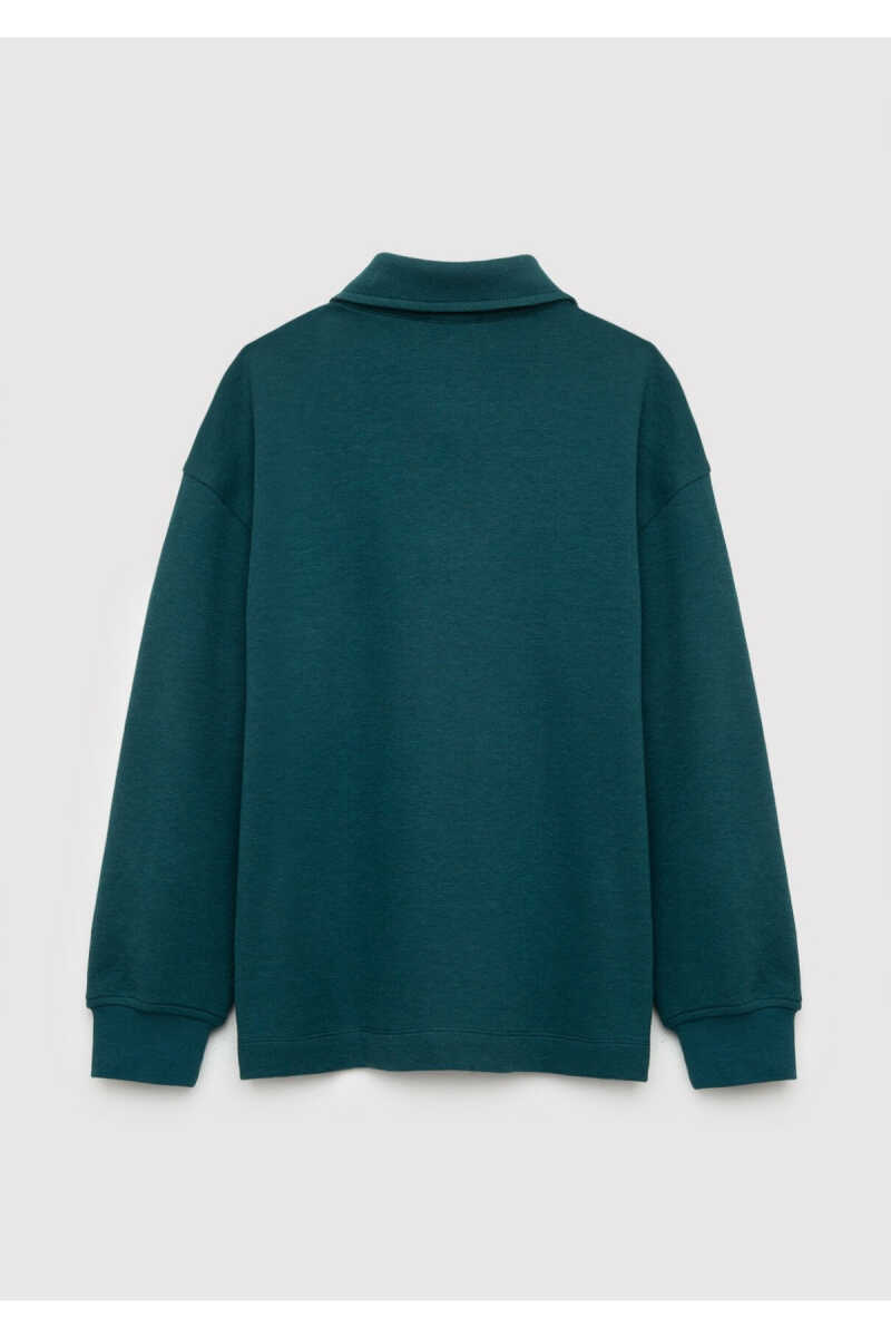 Mavi Patch Detaylı Yeşil Loose Fit Çocuk Sweatshirt 6S10193-71932 - 3