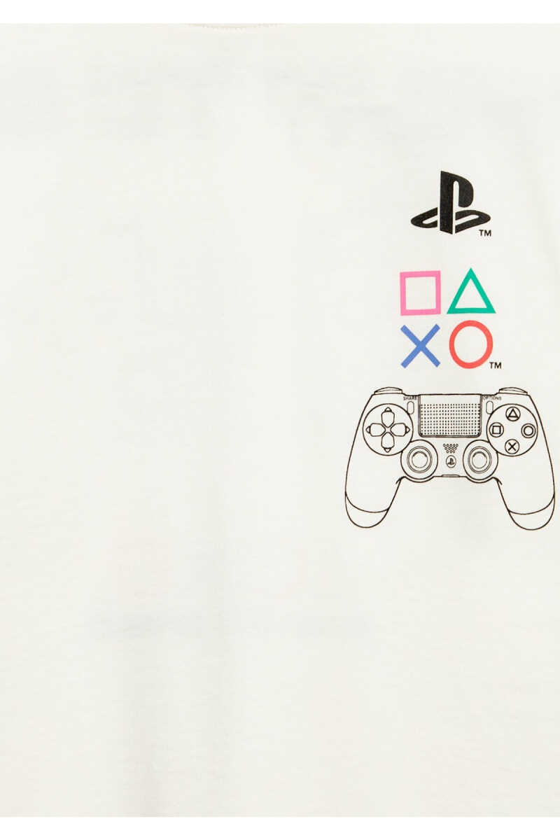 Mavi PlayStation Baskılı Loose Fit Çocuk Tişört 6610498-70057 - 5