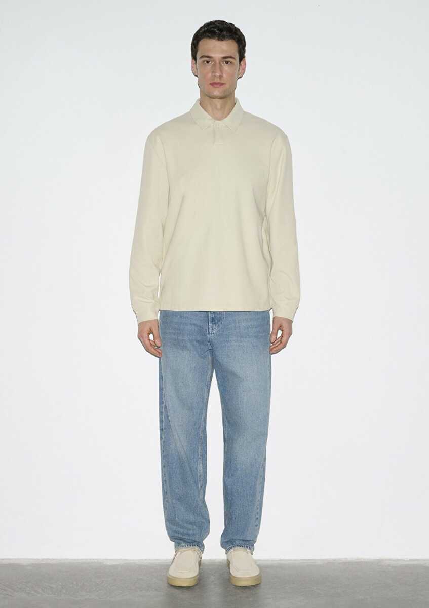 Mavi Polo Yaka Erkek Sweat 0S10576-70325 - 3