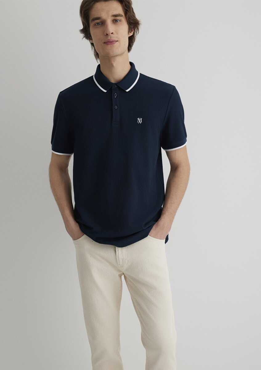 Mavi Polo Yaka Erkek Tişört 066039-30651 - 1