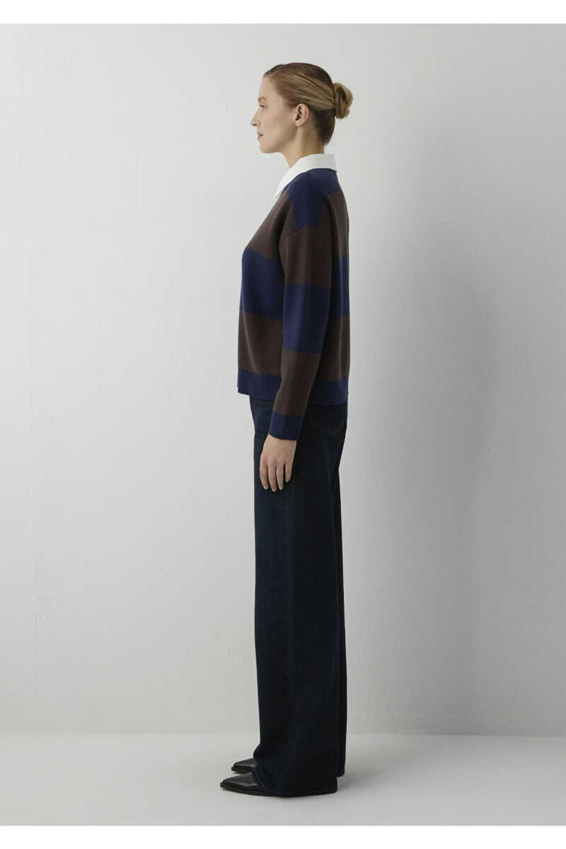 Mavi Polo Yaka Kadın Kazak 1710708-91585 - 4
