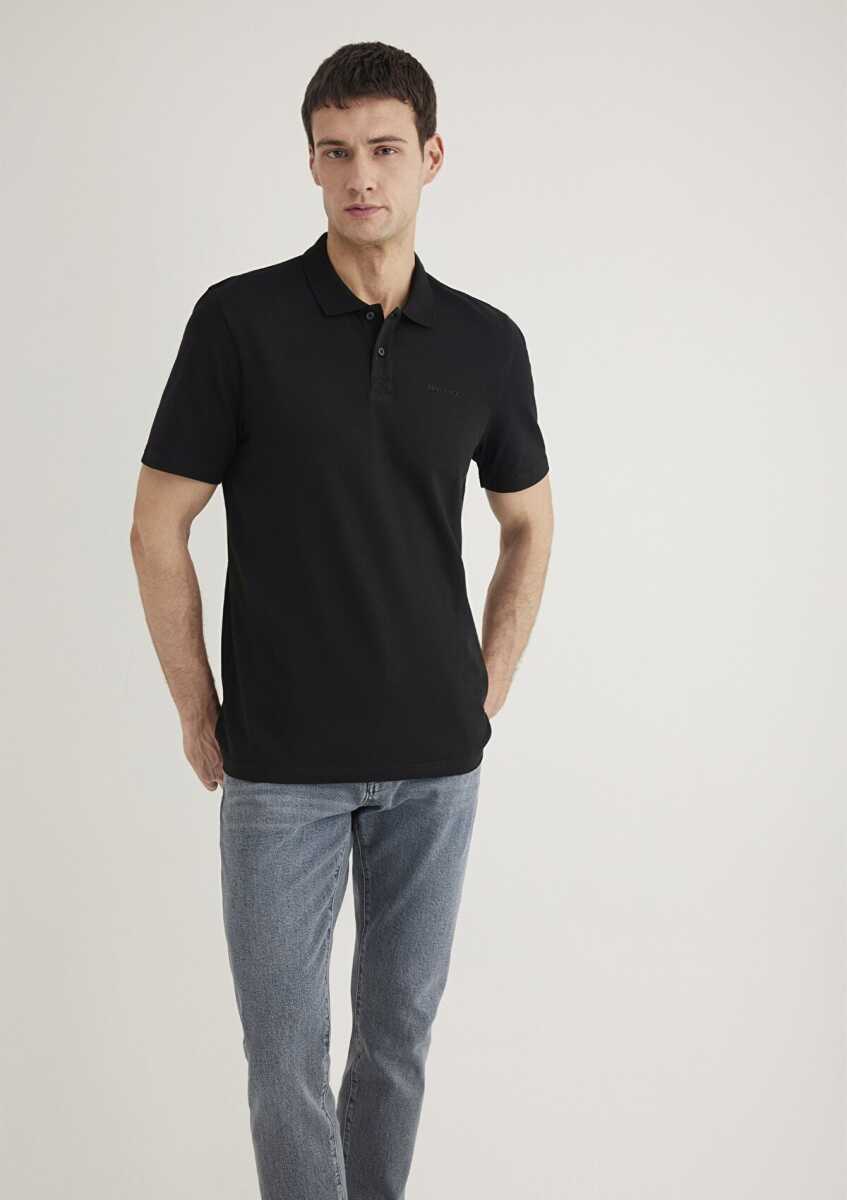 Mavi Siyah Erkek Polo Tişört 0611837-900 - 1