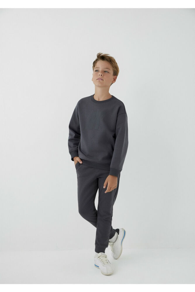 Mavi Pro Baskılı Antrasit Çocuk Sweatshirt 6S10201-70763 (1)