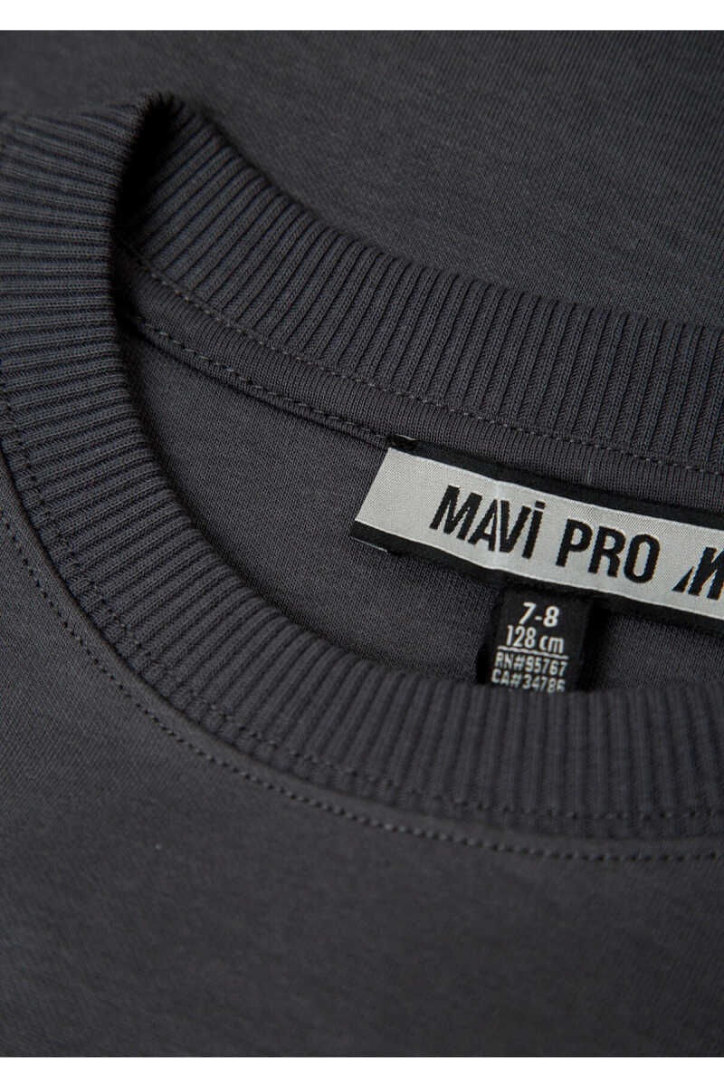 Mavi Pro Baskılı Antrasit Çocuk Sweatshirt 6S10201-70763 - 5