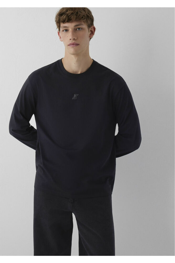 Mavi Pro Siyah Uzun Kollu Erkek Sweat 0620265-900