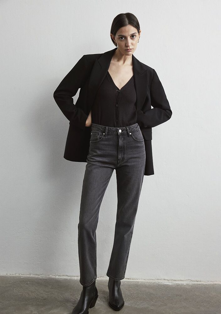 Mavi Rocstar Dark Smoke Icon Denım Kadın Jean Pantolon 1010762-87747