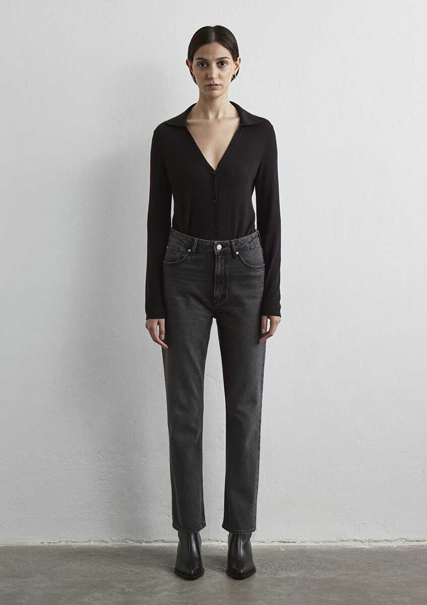 Mavi Rocstar Dark Smoke Icon Denım Kadın Jean Pantolon 1010762-87747 - 3