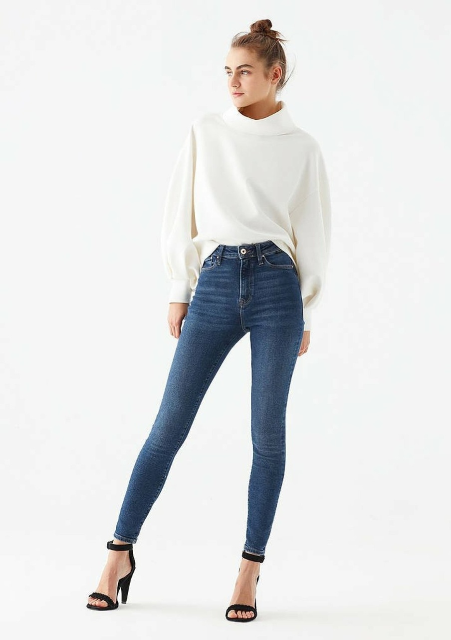 Mavi Serenay Dark Gold Shape Kadın Jean 100980-33687