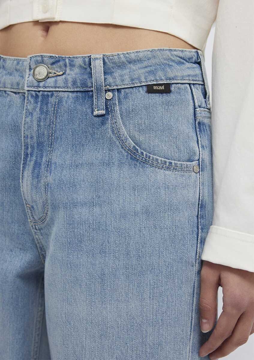 Mavi Siena Iconic Puslu Açık Mavi Wıde Leg Kadın Jean Pantolon 1010763-A3902 - 7
