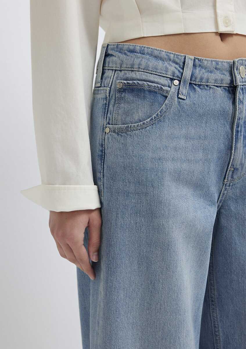 Mavi Siena Iconic Puslu Açık Mavi Wıde Leg Kadın Jean Pantolon 1010763-A3902 - 8