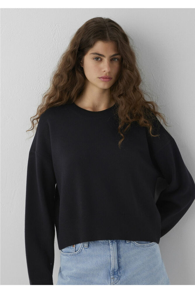 Mavi Siyah Basic Loose Fit Kadın Kazak 1710933-900 (1)