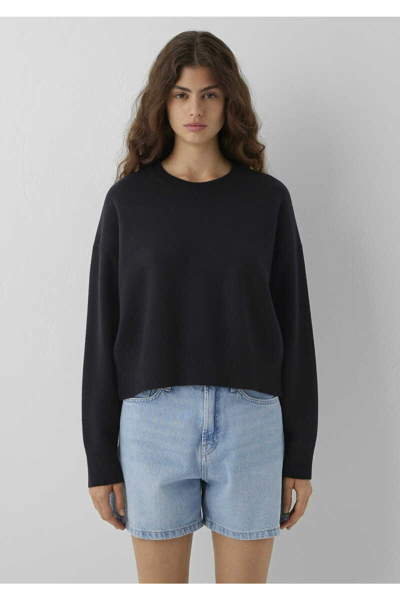 Mavi Siyah Basic Loose Fit Kadın Kazak 1710933-900 - 5