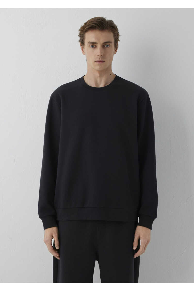 Mavi Siyah Basic Regular Fit Erkek Sweatshirt 0S10629-900 - 3