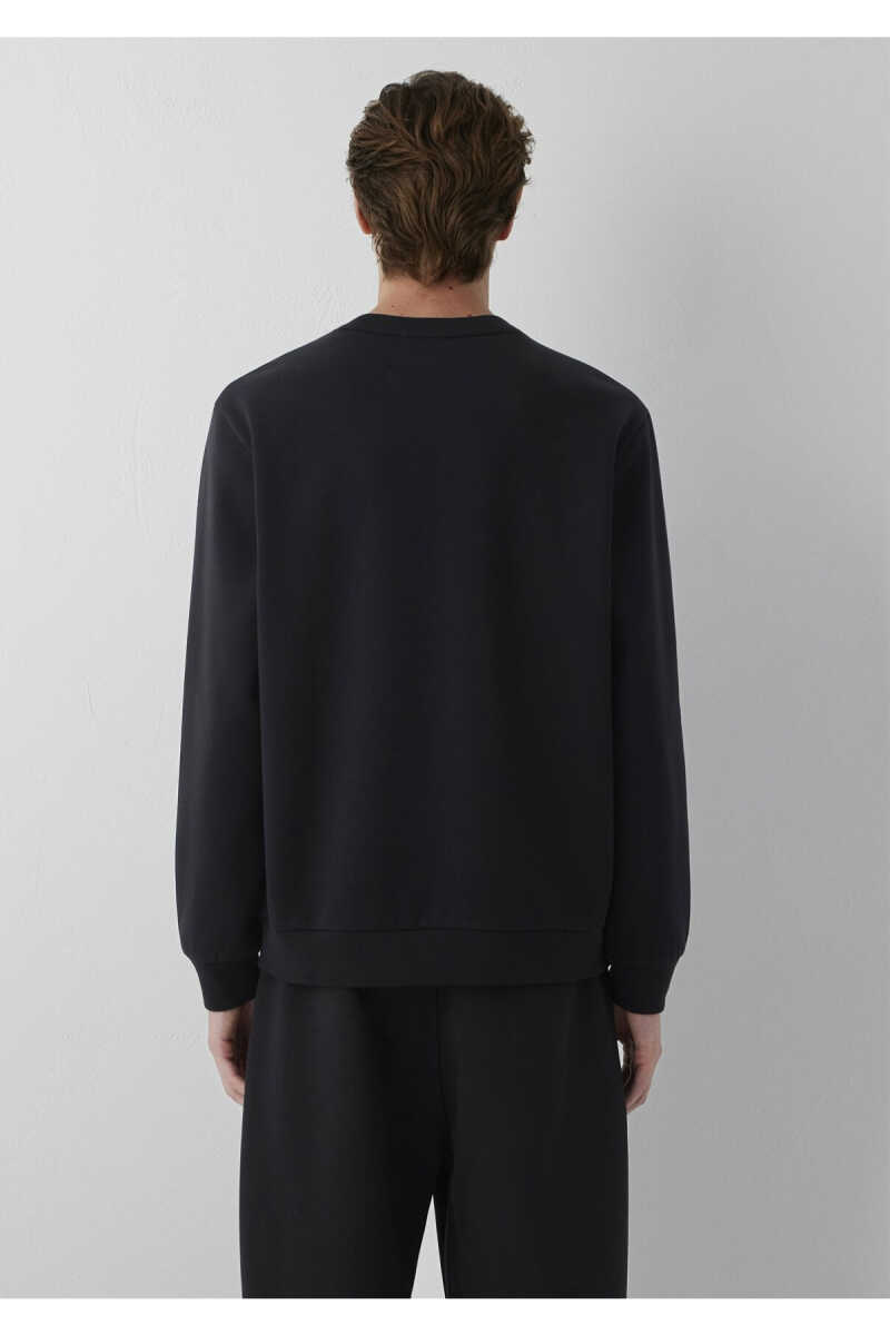 Mavi Siyah Basic Regular Fit Erkek Sweatshirt 0S10629-900 - 5
