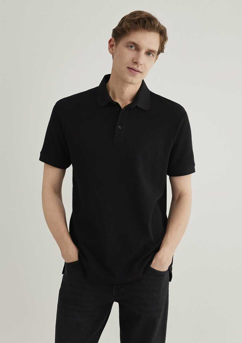 Mavi Siyah Erkek Polo Tişört 0612521-900 - 1