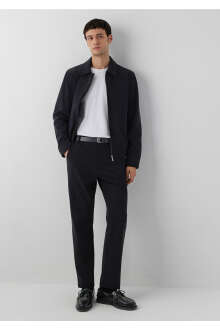 Mavi Siyah Kadife Erkek Jogger Pantolon 0010632-71379 