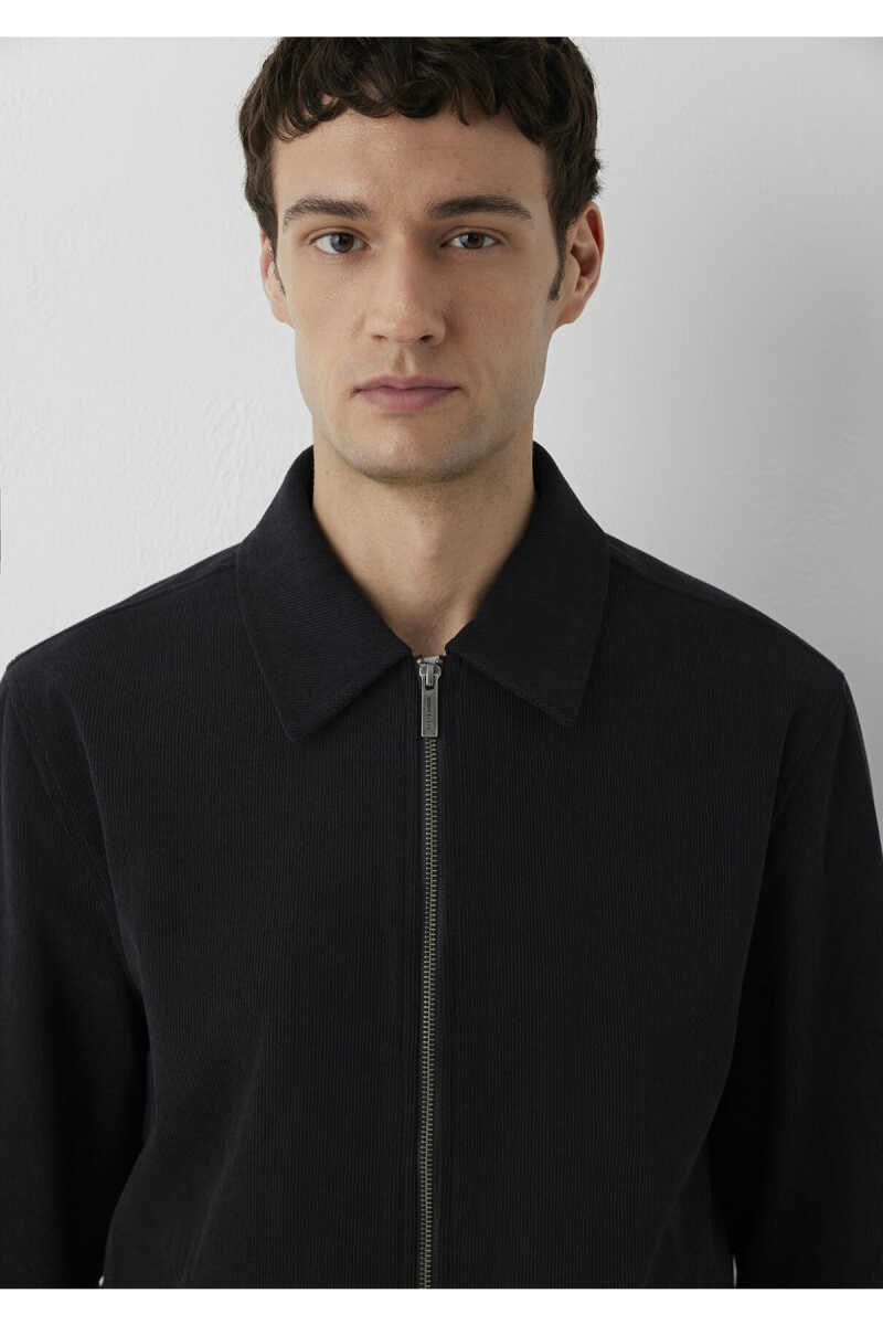 Mavi Siyah Kadife Regular Fit Erkek Ceket 0110963-71379 - 7