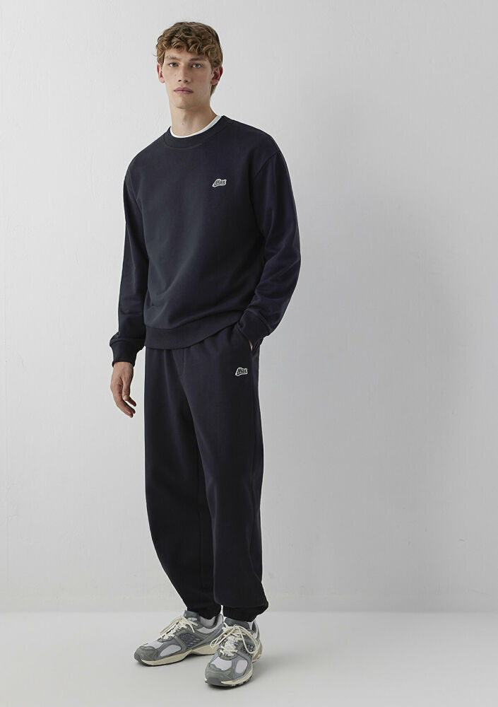 Mavi Siyah Loose Fit Erkek Eşofman Altı 0010608-80022