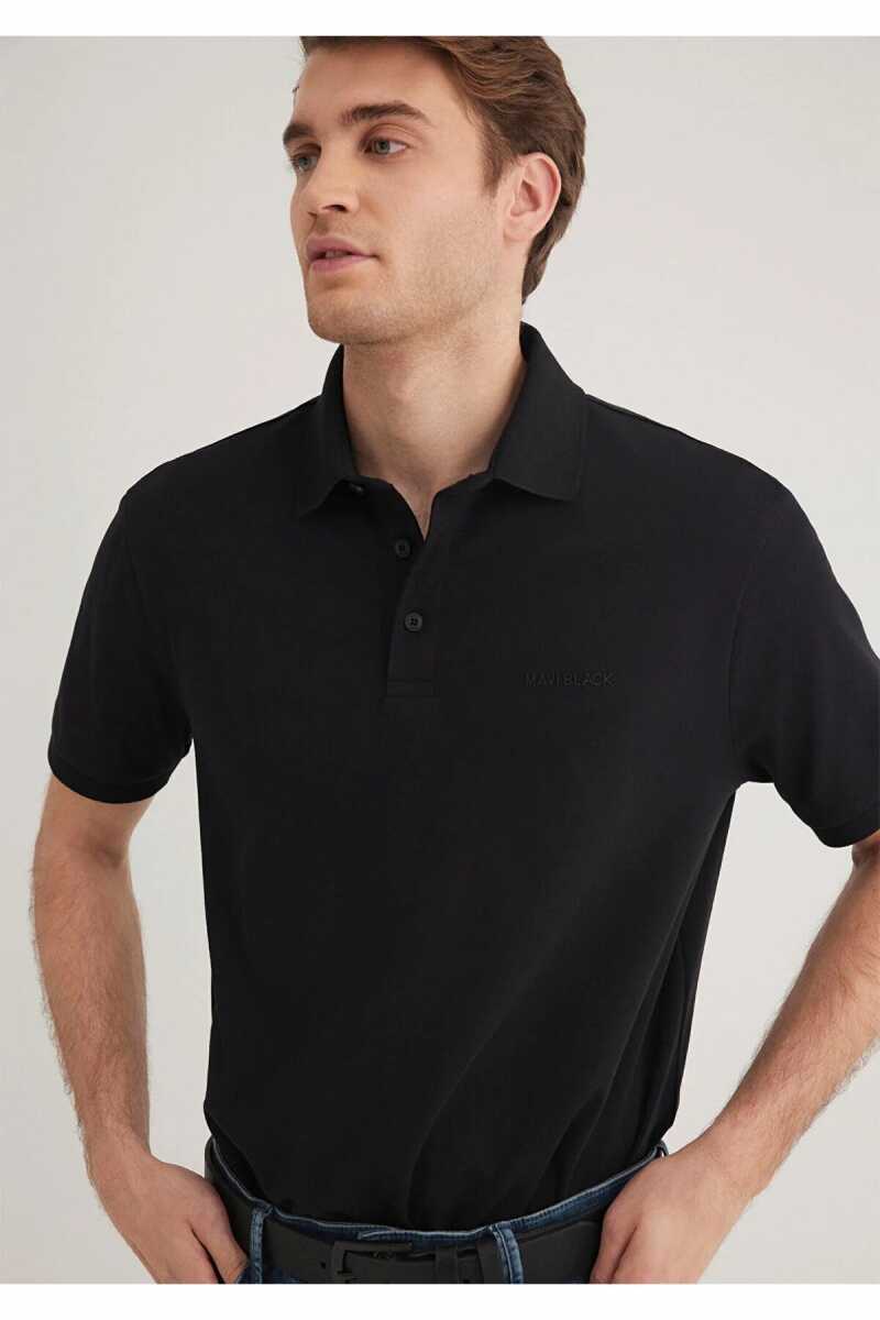 Mavi Siyah Polo Yaka Erkek Tişört 0612520-900 - 1