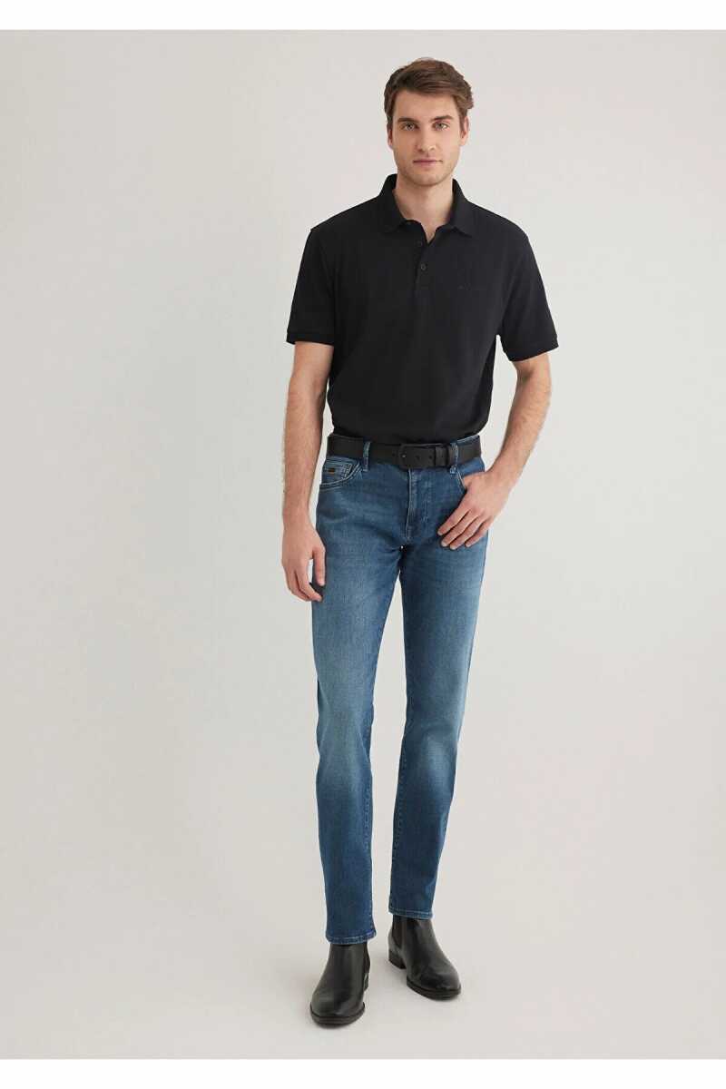 Mavi Siyah Polo Yaka Erkek Tişört 0612520-900 - 2
